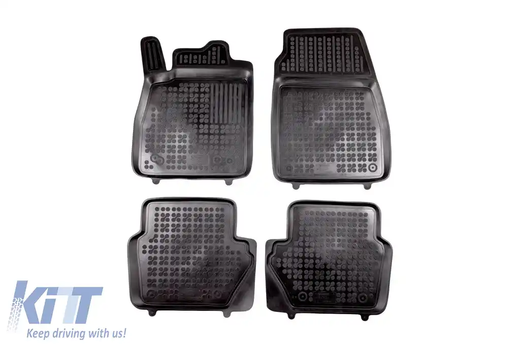 Mochete din cauciuc specifice, potrivite pentru Ford Ecosport după 2012, Fiesta după 2016, Puma, Puma Hybrid după 2019, set de 4 piese, culoare neagră