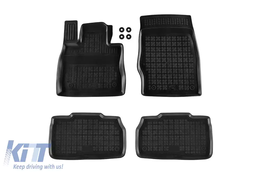 Mochete din cauciuc specifice, potrivite pentru Ford Explorer PHeV 4x4 după 2020, set de 4 piese, culoare neagră