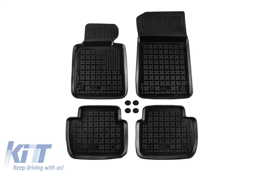 Mochete din cauciuc specifice, potrivite pentru BMW Seria 3 E46 1998-2007, E90 sedan, E91 wagon 2004-2012, set de 4 piese, culoare neagră