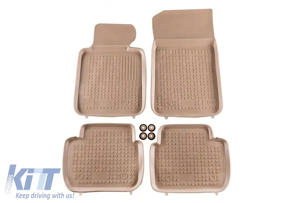 image-4-Mochete din cauciuc specifice, potrivite pentru BMW Seria 3 E46 1998-2007, E90 sedan, E91 wagon 2004-2012, set de 4 piese, culoare bej