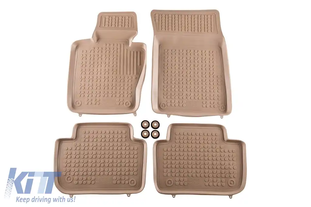 Mochete din cauciuc specifice, potrivite pentru BMW X3 E83 2003-2010, set de 4 piese, culoare bej