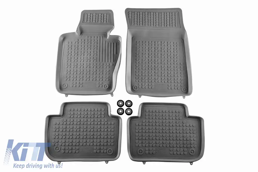Mochete din cauciuc specifice, potrivite pentru BMW X3 E83 2003-2010, set de 4 piese, culoare gri