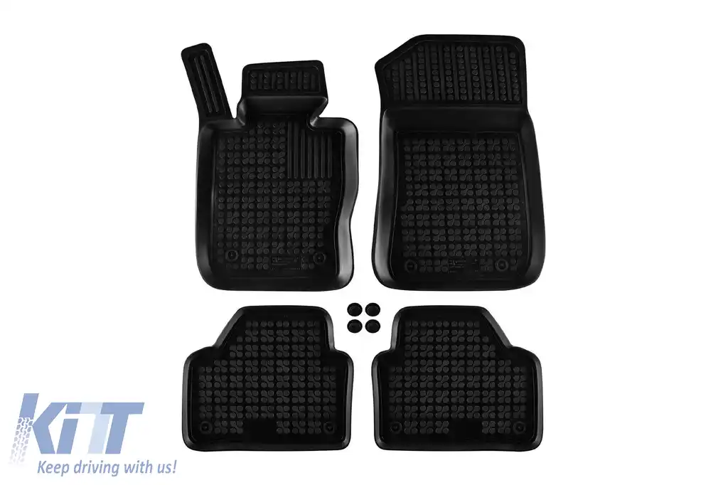 Mochete din cauciuc specifice, potrivite pentru BMW X1 E84 2009-2016, set de 4 piese, culoare neagră-image-6214185