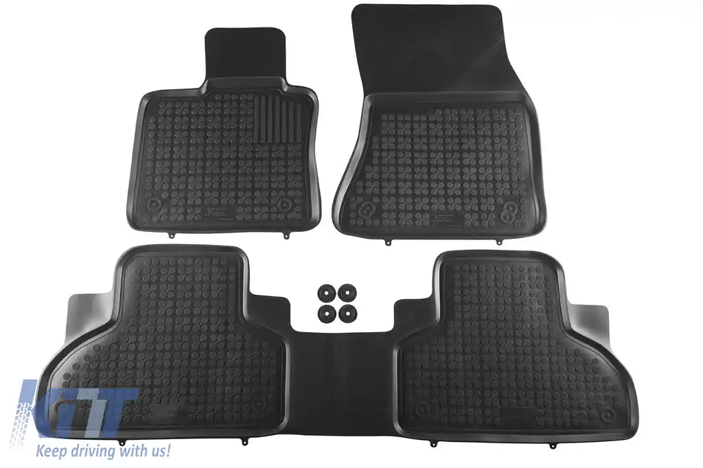 Mochete din cauciuc specifice, potrivite pentru BMW X5 F15 2013-2018, X6 F16 2014-2019, set de 3 piese, culoare neagră