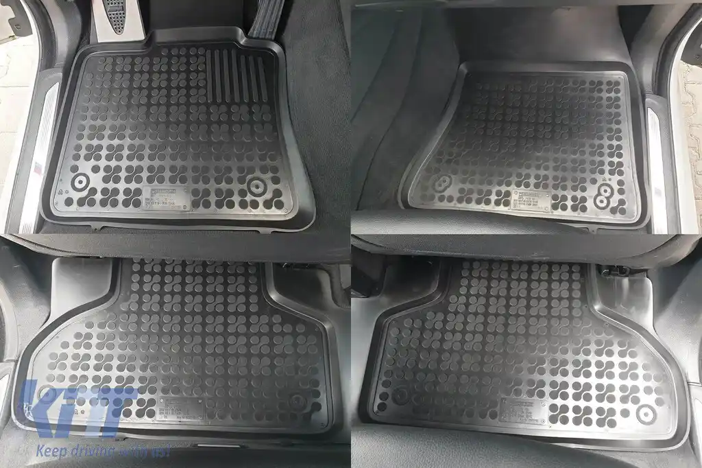 Mochete din cauciuc specifice, potrivite pentru BMW X5 F15 2013-2018, X6 F16 2014-2019, set de 3 piese, culoare neagră-image-6214243