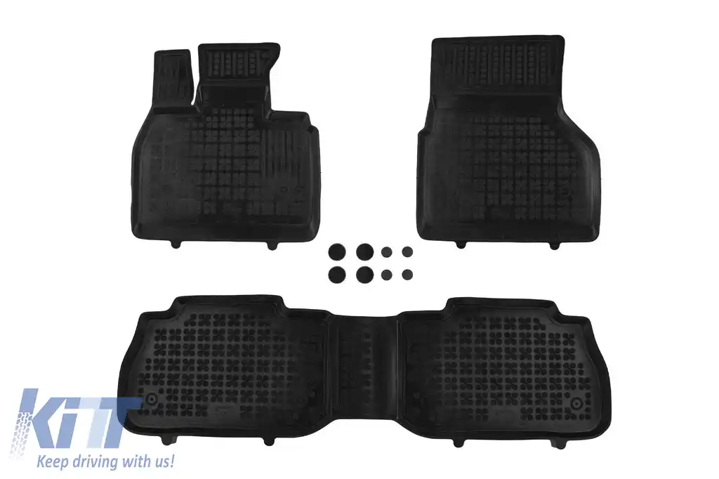 Mochete din cauciuc specifice, potrivite pentru BMW iX după 2021, set de 3 piese, culoare neagră-image-6214341