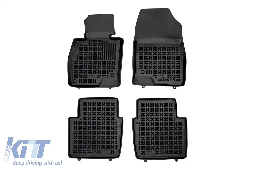 Mochete din cauciuc specifice, potrivite pentru Mazda 6 sedan 2012-2023, set de 4 piese, culoare neagră