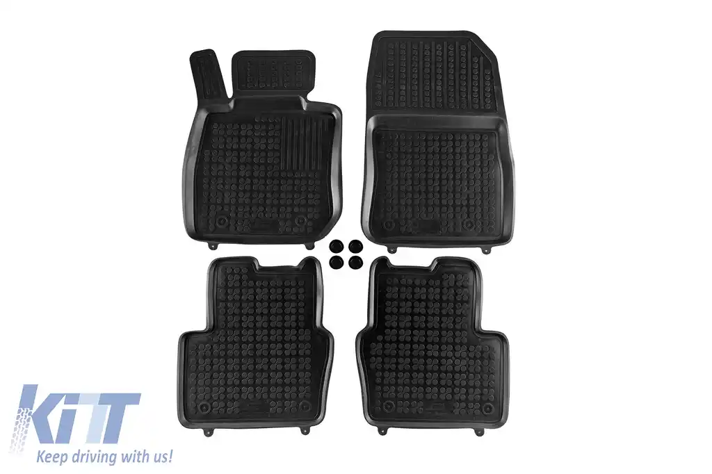 Mochete din cauciuc specifice, potrivite pentru Mazda CX-3 după 2015, set de 4 piese, culoare neagră