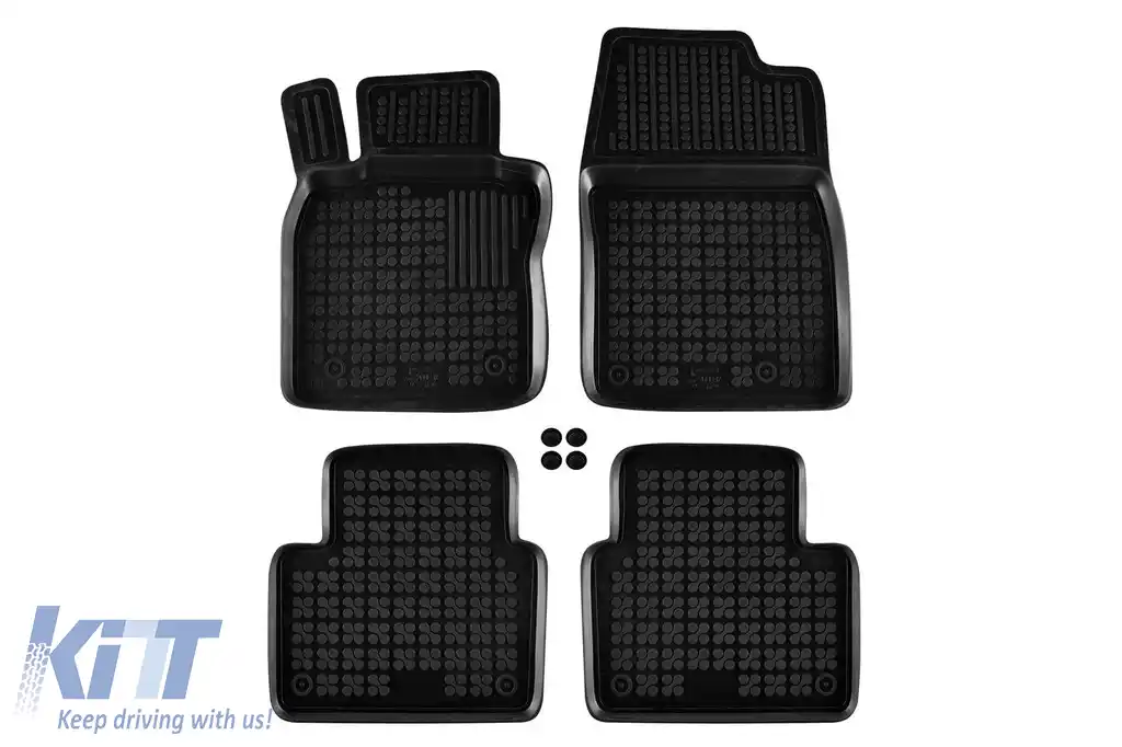 Mochete din cauciuc specifice, potrivite pentru Mazda 3 hatchback, sedan, CX30 după 2019, set de 4 piese, culoare neagră