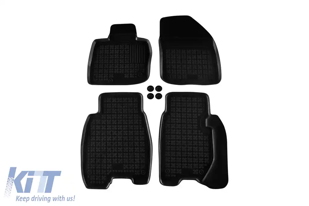 image-62-Mochete din cauciuc specifice, potrivite pentru Honda Civic 2006-2011, 3-5 uși, set de 4 piese, culoare neagră