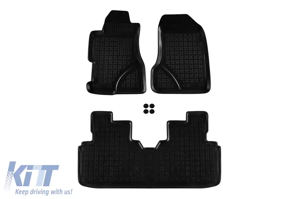 image-67-Mochete din cauciuc specifice, potrivite pentru Honda Civic 2001-2006, 5 uși, set de 3 piese, culoare neagră