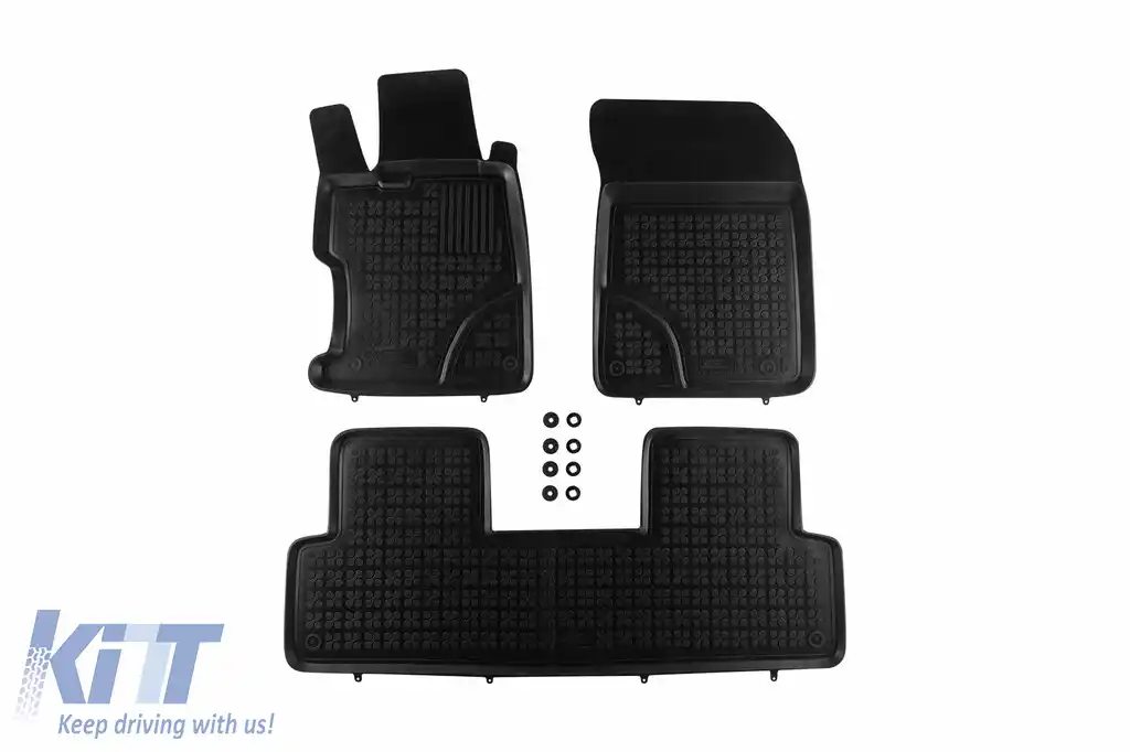 Mochete din cauciuc specifice, potrivite pentru Honda Civic sedan 2012-2017, set de 3 piese, culoare neagră