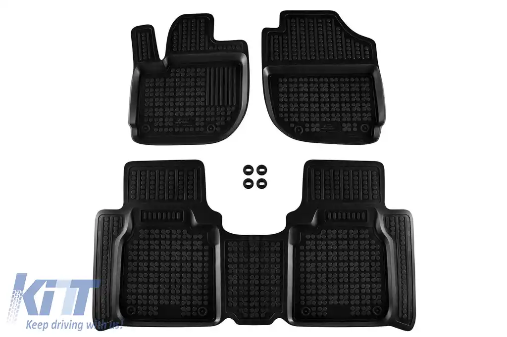 Mochete din cauciuc specifice, potrivite pentru Honda HR-V 2014-2021, set de 3 piese, culoare neagră