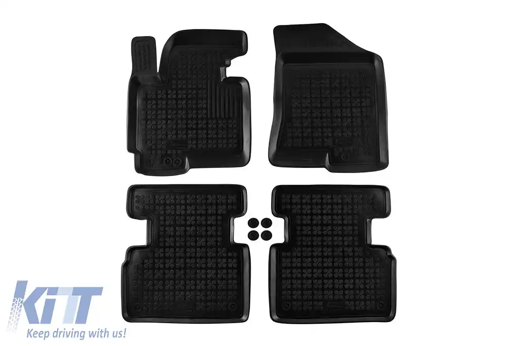 Mochete din cauciuc specifice, potrivite pentru Kia Sportage 2010-2015, set de 4 piese, culoare neagră