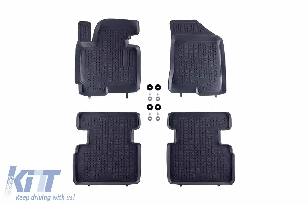 image-18-Mochete din cauciuc specifice, potrivite pentru Kia Sportage 2010-2015, set de 4 piese, culoare gri
