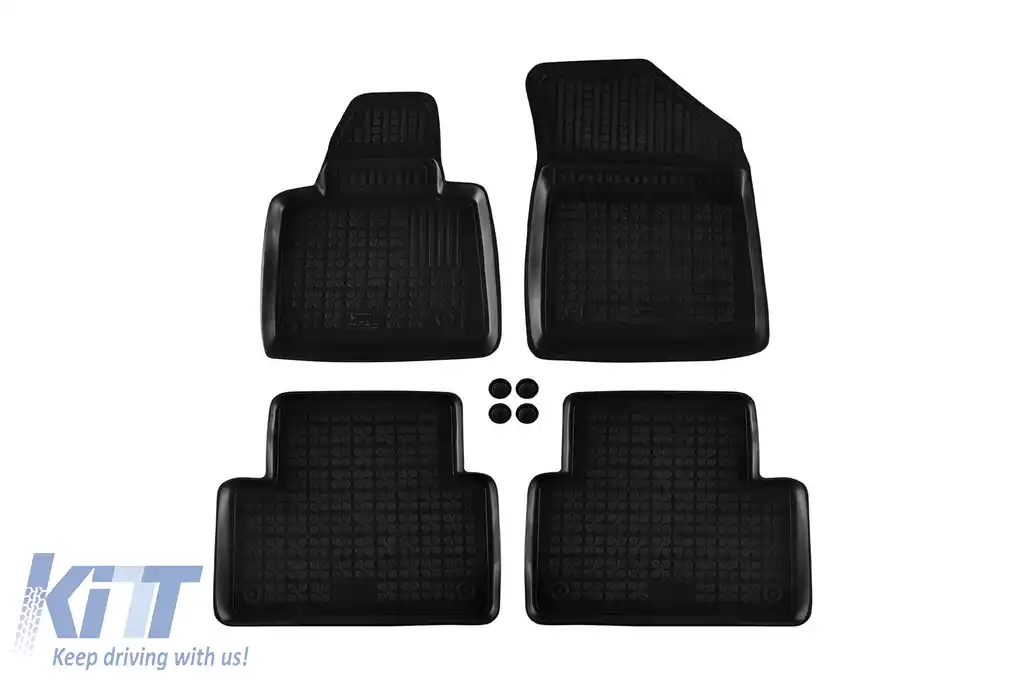 Mochete din cauciuc specifice, potrivite pentru Citroen C5 2008-2017, set de 4 piese, culoare neagră