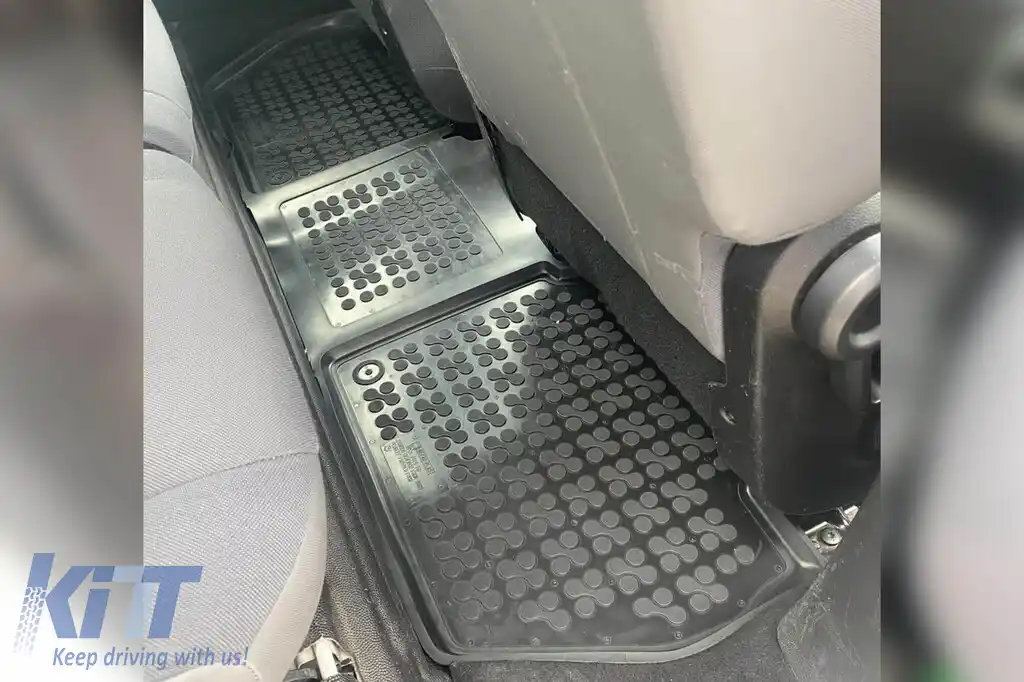 Mochete din cauciuc specifice, potrivite pentru Citroen Berlingo, Peugeot Partner 2008-2018, set de 3 piese, culoare neagră-image-6214883