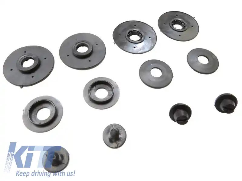 Mochete din cauciuc specifice, potrivite pentru Peugeot 807, Citroen C8 2002-2014, Fiat Ulysse, Lancia Phedra 2002-2010, set de 2 piese, culoare neagră-image-6214916
