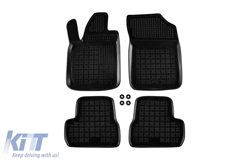 Mochete din cauciuc specifice, potrivite pentru Citroen DS3 2009-2016, 3 uși, set de 4 piese, culoare neagră