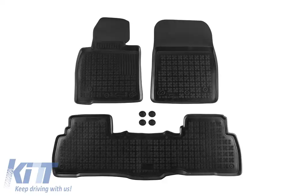 Mochete din cauciuc specifice, potrivite pentru Toyota Land Cruiser J200 V8 după 2008, set de 3 piese, culoare neagră