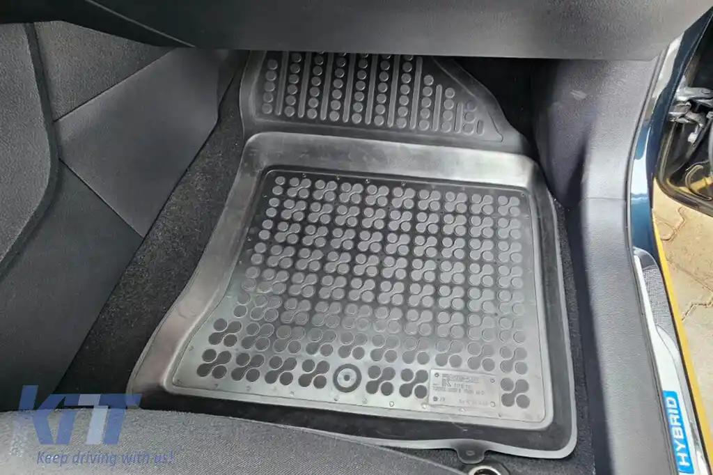 Mochete din cauciuc specifice, potrivite pentru Toyota Auris, Auris Hybrid 2012-2018, set de 3 piese, culoare neagră-image-6215172