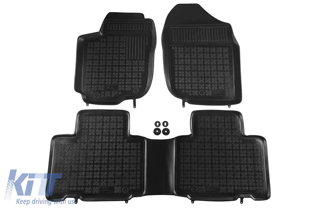 Mochete din cauciuc specifice, potrivite pentru Toyota Rav4 2013-2018, set de 3 piese, culoare neagră