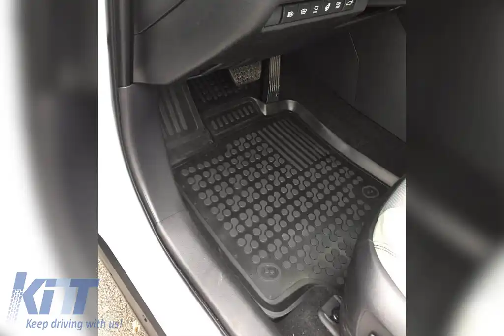 Mochete din cauciuc specifice, potrivite pentru Toyota Rav4, Rav4 Hybrid după 2018 cu transmisie automată, set de 4 piese, culoare neagră-image-6215250