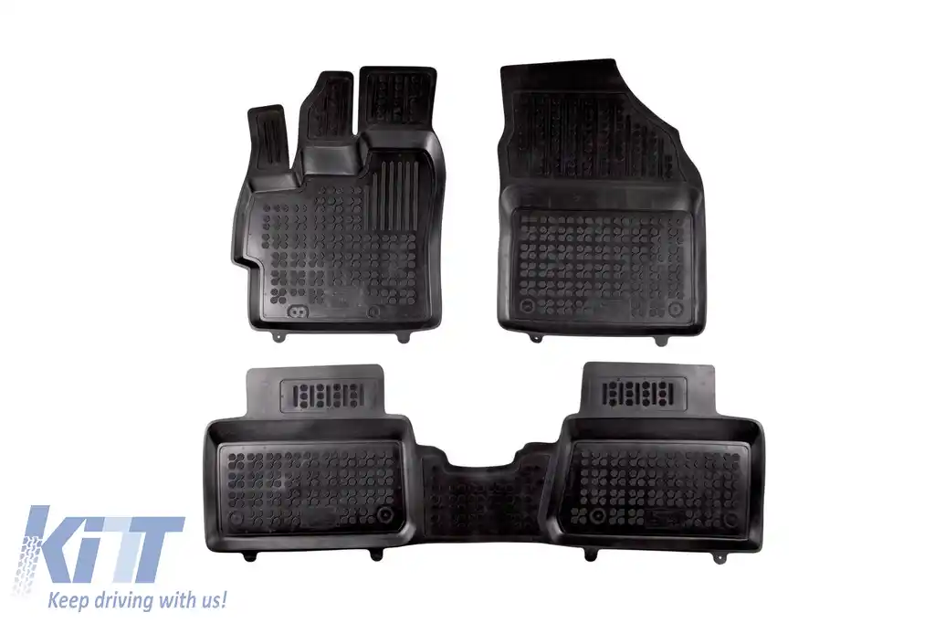 Mochete din cauciuc specifice, potrivite pentru Toyota Yaris Cross după 2021, set de 3 piese, culoare neagră