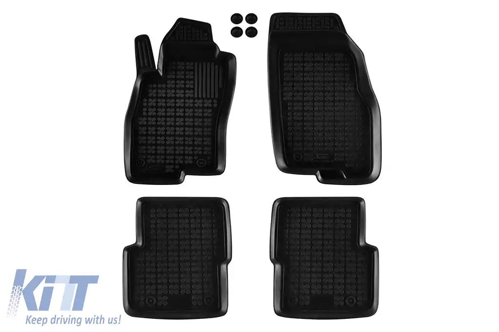 image-52-Mochete din cauciuc specifice, potrivite pentru Fiat Punto 2012-2018, set de 4 piese, culoare neagră