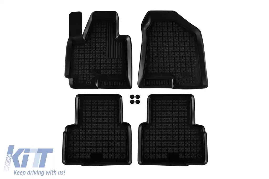 Mochete din cauciuc specifice, potrivite pentru Hyundai iX35 2010-2015, set de 4 piese, culoare neagră-image-6215480