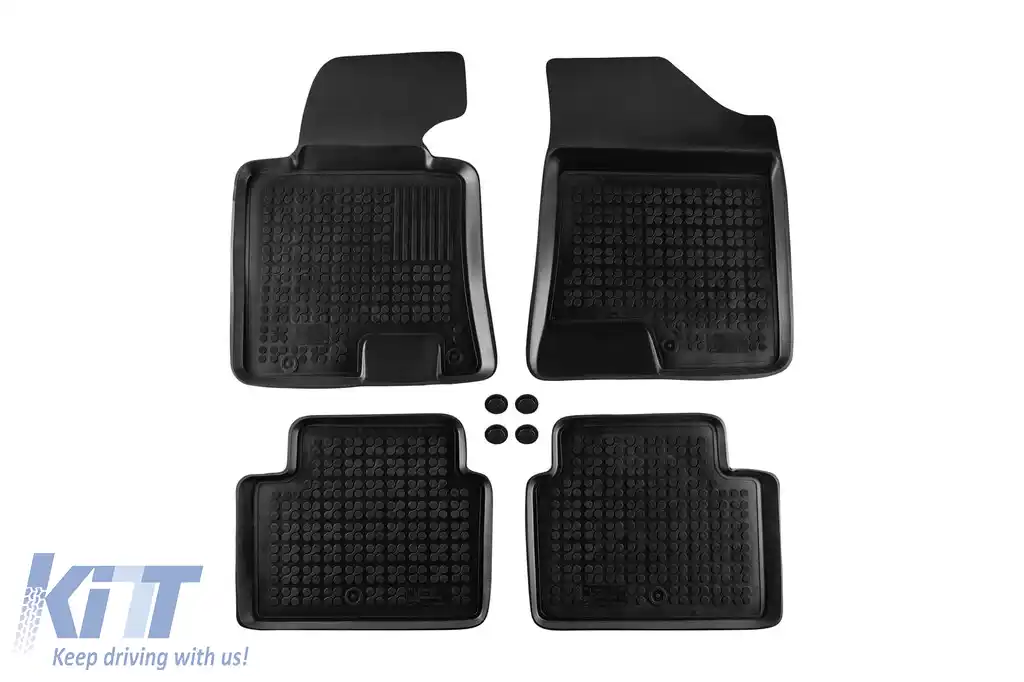 Mochete din cauciuc specifice, potrivite pentru Hyundai i30, Kia Ceed, Proceed 2012-2018, set de 4 piese, culoare neagră-image-6215522