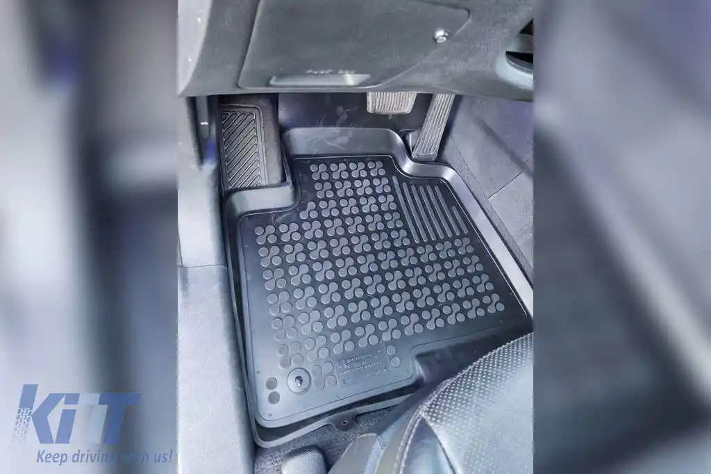 Mochete din cauciuc specifice, potrivite pentru Hyundai Santa Fe 2012-2018, set de 4 piese, culoare neagră-image-6215537