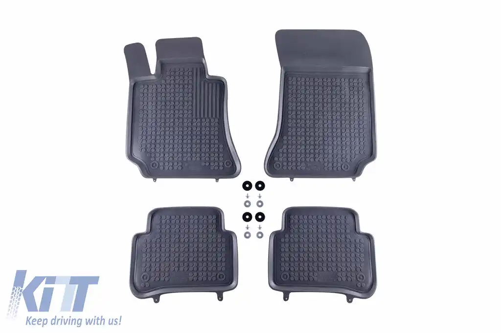 Mochete din cauciuc specifice, potrivite pentru Mercedes E class W212 2009-2016, set de 4 piese, culoare gri