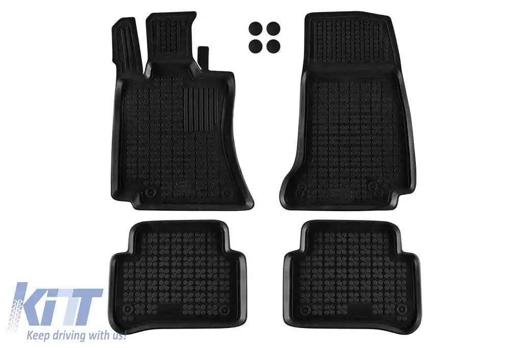 Mochete din cauciuc specifice, potrivite pentru Mercedes E class W214 după 2023, set de 4 piese, culoare neagră-image-6215880