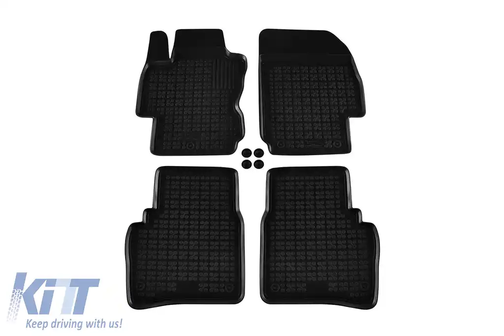 Mochete din cauciuc specifice, potrivite pentru Nissan Note 2006-2013, set de 4 piese, culoare neagră-image-6215899