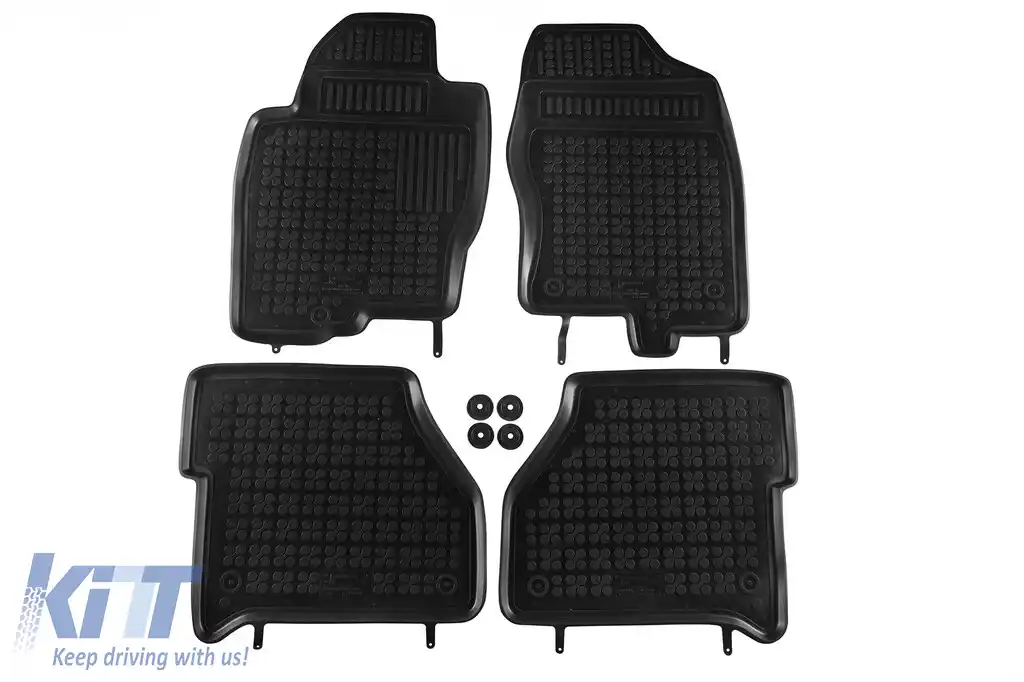 Mochete din cauciuc specifice, potrivite pentru Nissan Navara D40 2005-2015, set de 4 piese, culoare neagră