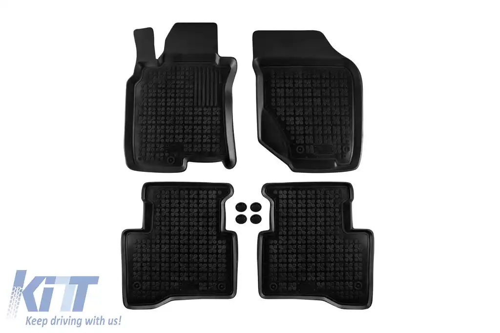 Mochete din cauciuc specifice, potrivite pentru Nissan X-Trail T30 2001-2007 Set de 4 bucăți, negre