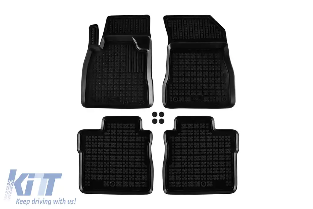 Mochete din cauciuc specifice, potrivite pentru Nissan Note 2013-2020, set de 4 piese, culoare neagră