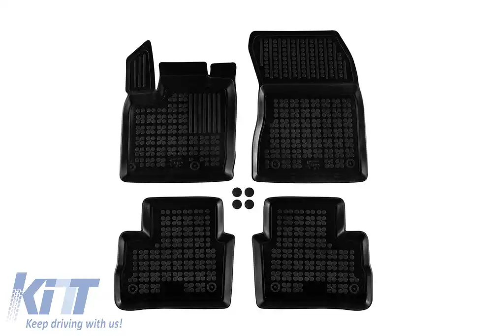 Mochete din cauciuc specifice, potrivite pentru Nissan Qashqai Crossover după 2021, set de 4 piese, culoare neagră