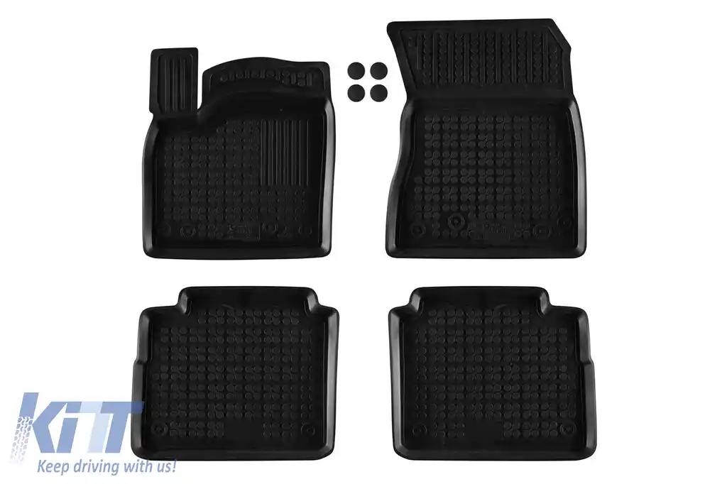 Mochete din cauciuc specifice, potrivite pentru Nissan X-Trail T33 e-Power 4x2, 4x4 după 2022, 5 locuri, set de 4 piese, culoare neagră
