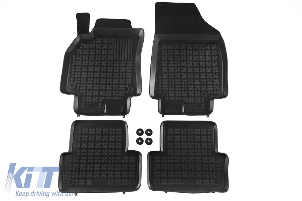 image-76-Mochete din cauciuc specifice, potrivite pentru Renault Fluence după 2010, set de 4 piese, culoare neagră