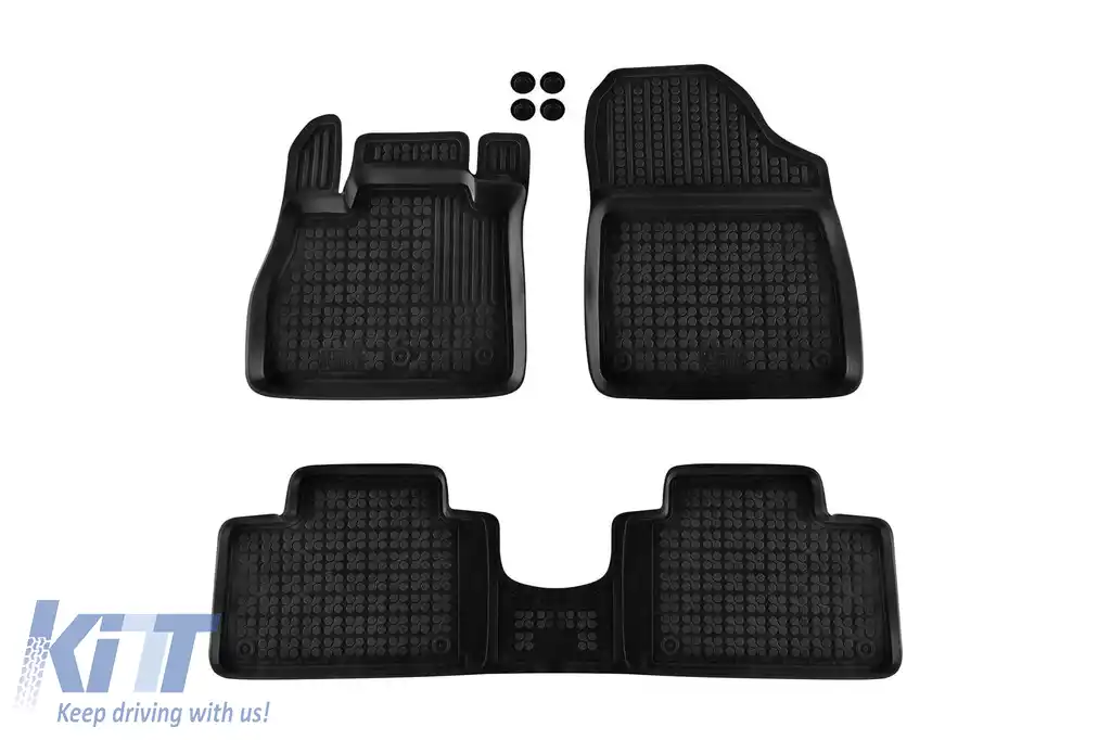 Mochete din cauciuc specifice, potrivite pentru Renault Grand Scenic după 2016, set de 3 piese, culoare neagră-image-6216140