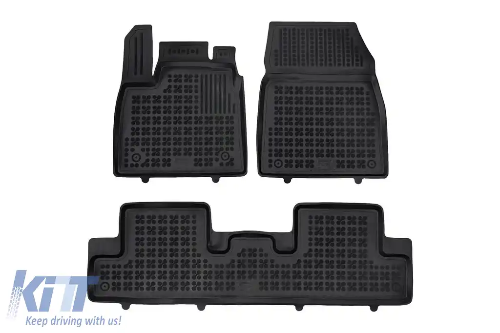 Mochete din cauciuc specifice, potrivite pentru Renault Megane E-Tech după 2022, set de 3 piese, culoare neagră-image-6216155