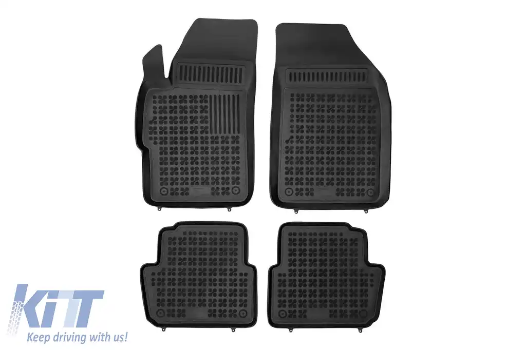 Mochete din cauciuc specifice, potrivite pentru Chevrolet Spark 2012-2015, set de 4 piese, culoare neagră