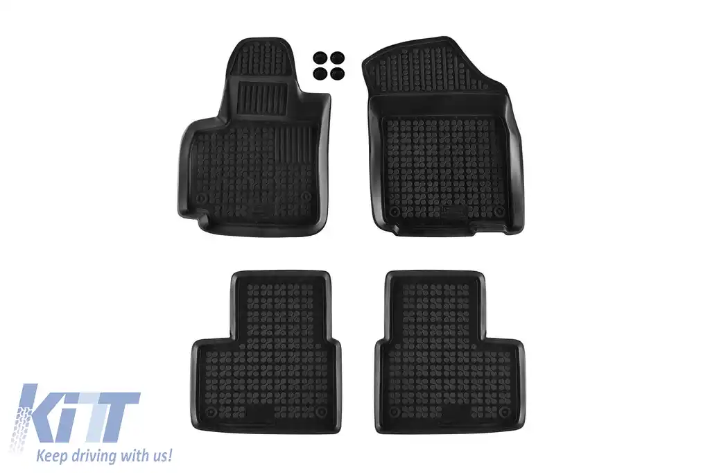 Mochete din cauciuc specifice, potrivite pentru Suzuki SX4 2006-2014, set de 4 piese, culoare neagră-image-6216250