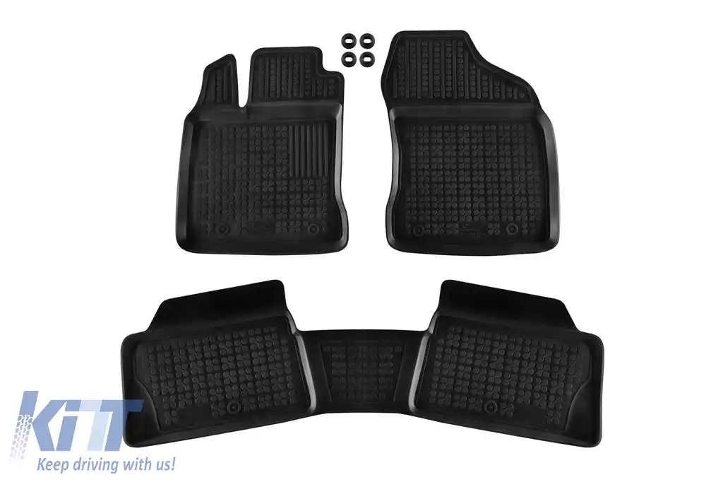 Mochete din cauciuc specifice, potrivite pentru Lexus CT 200H după 2010, set de 3 piese, culoare neagră