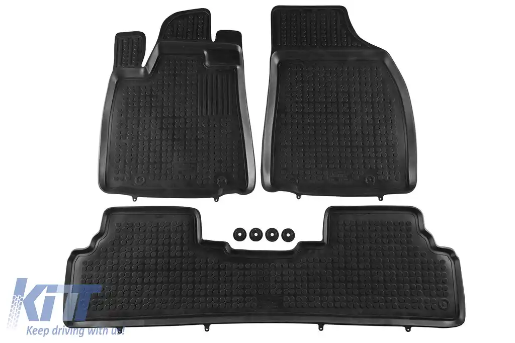 Mochete din cauciuc specifice, potrivite pentru Lexus RX450h 2012-2015, set de 3 piese, culoare neagră-image-6216387