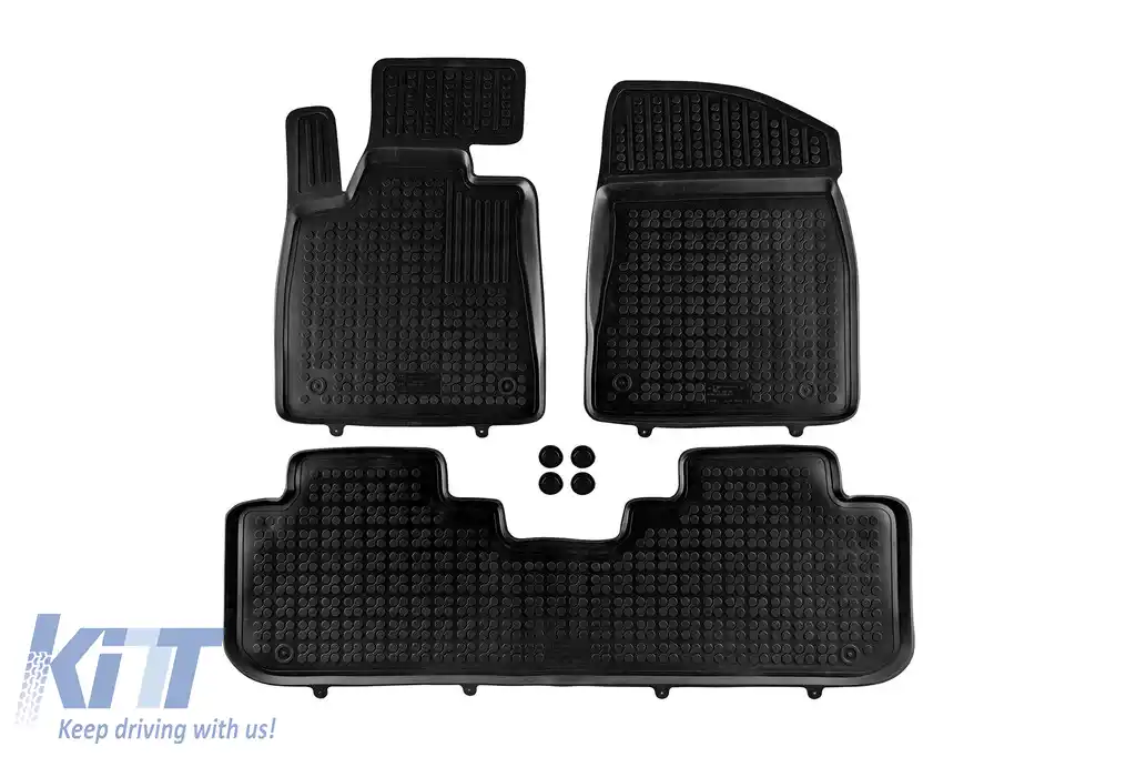 Mochete din cauciuc specifice, potrivite pentru Lexus RX după 2015, set de 3 piese, culoare neagră