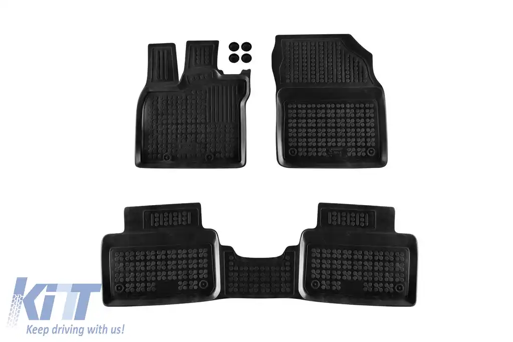 Mochete din cauciuc specifice, potrivite pentru Lexus LBX Hybrid, 4x2, 4x4 după 2023, set de 3 piese, culoare neagră