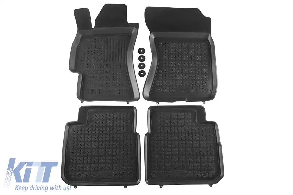 Mochete din cauciuc specifice, potrivite pentru Subaru Outback 2004-2009, set de 4 piese, culoare neagră
